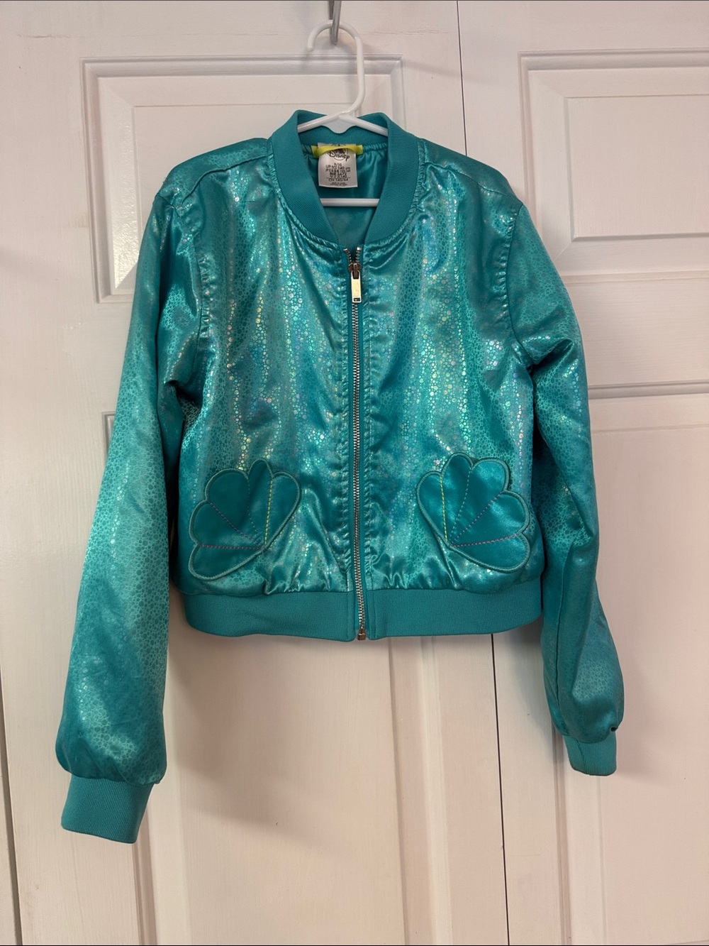 Disney Teal Satin Girl's Jacket
